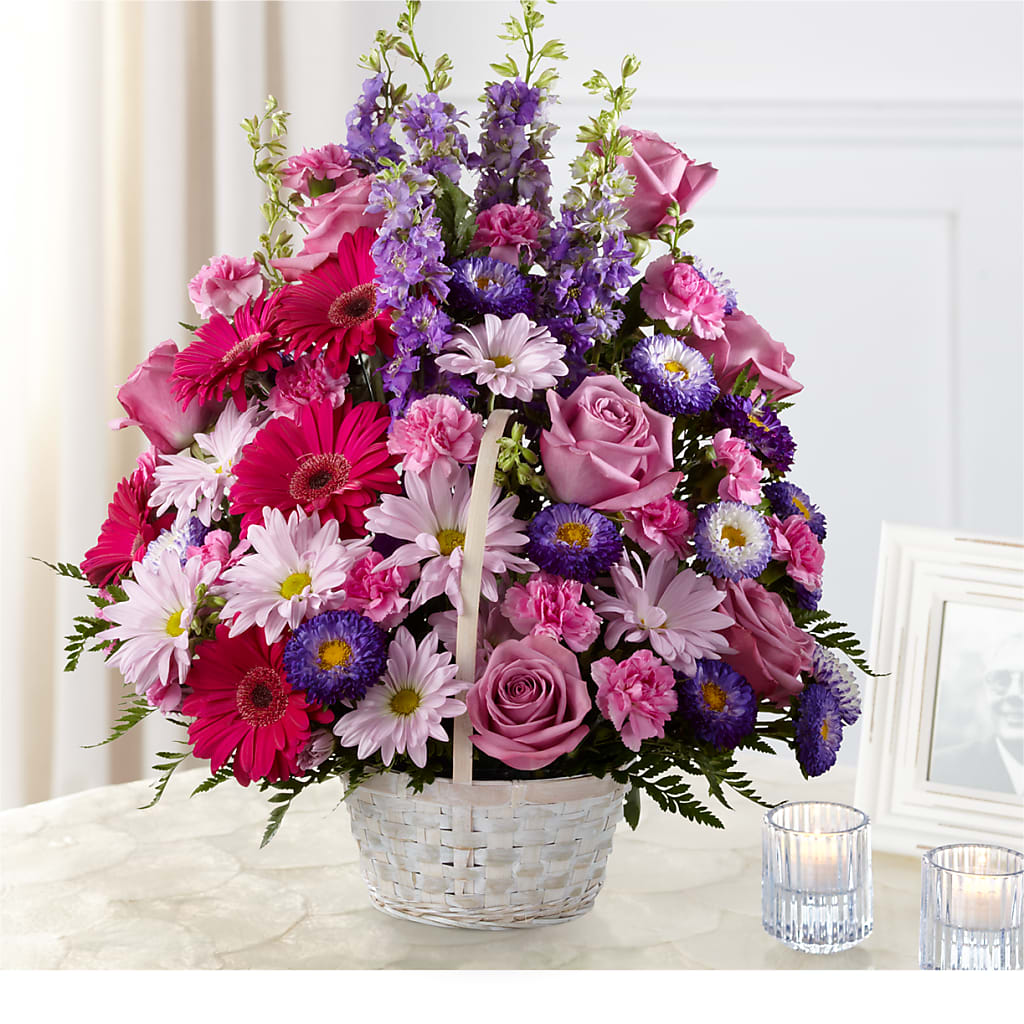 Pastel Peace Basket – BOOL'S FLOWER SHOP, Ithaca NY