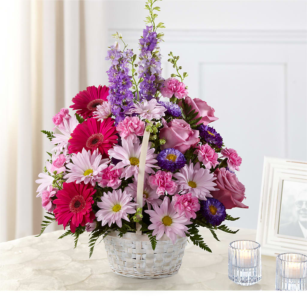 Pastel Peace Basket – BOOL'S FLOWER SHOP, Ithaca NY