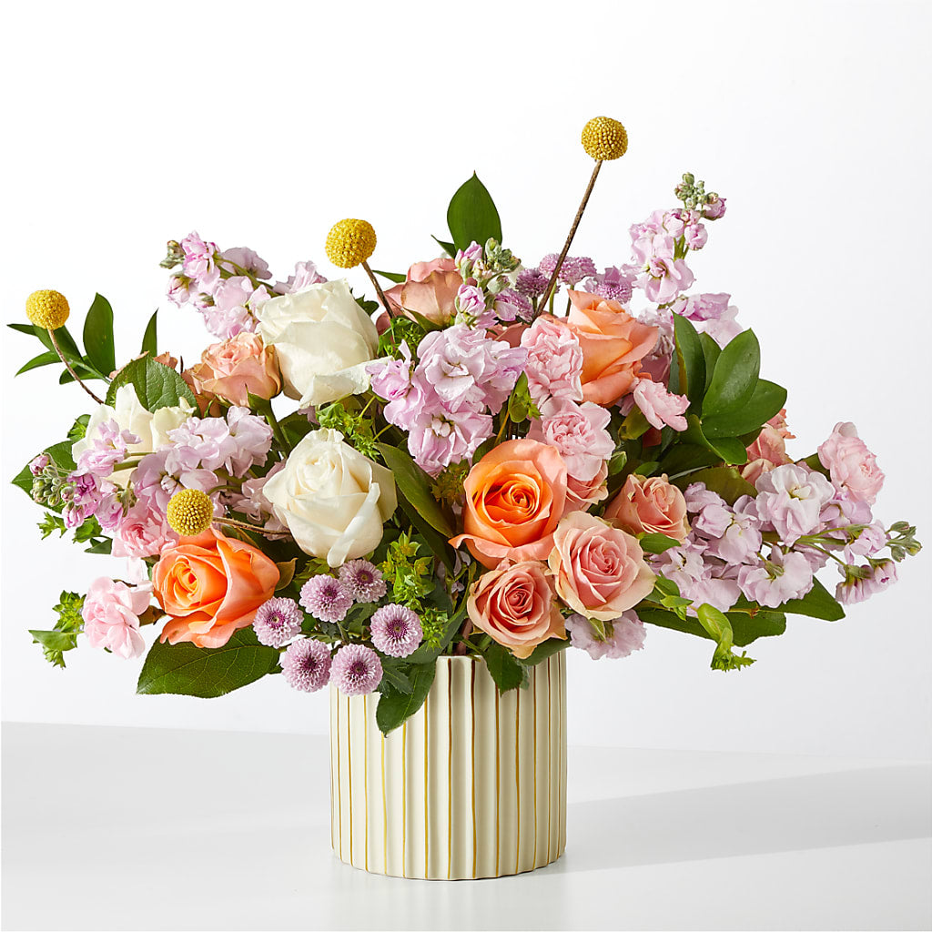 French Market Bouquet with Ivory Vase – BOOL'S FLOWER SHOP, Ithaca NY