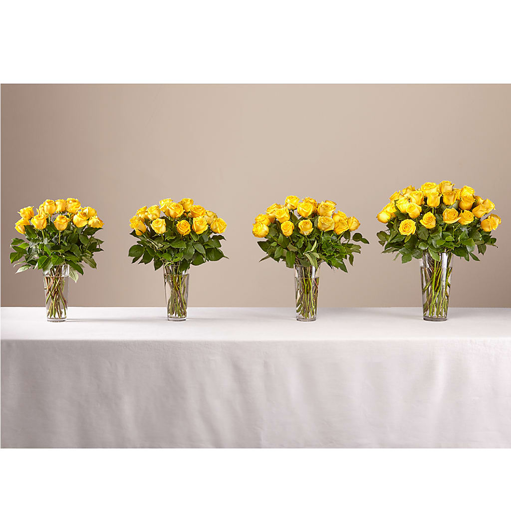 Long Stem Yellow Rose Bouquet – BOOL'S FLOWER SHOP, Ithaca NY