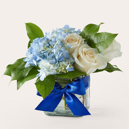 Sky Blue Delight Bouquet – BOOL'S FLOWER SHOP, Ithaca NY