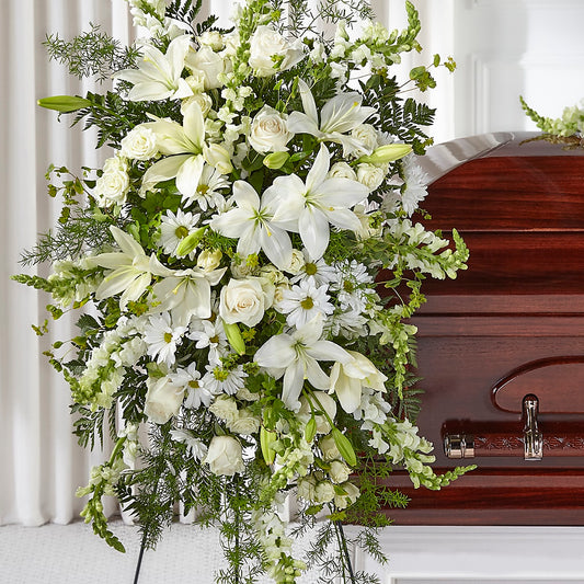 Loving Thoughts Standing Spray – BOOL'S FLOWER SHOP, Ithaca NY