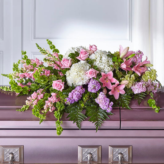 Life's Gratitude Casket Spray – BOOL'S FLOWER SHOP, Ithaca NY