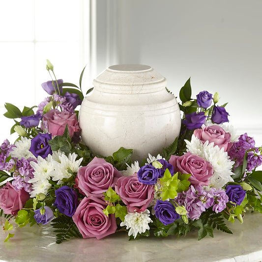 Blooming Sympathy Cremation Adornment – BOOL'S FLOWER SHOP, Ithaca NY