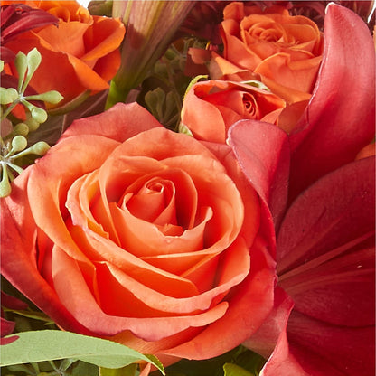 Crimson Leaves Bouquet – BOOL'S FLOWER SHOP, Ithaca NY